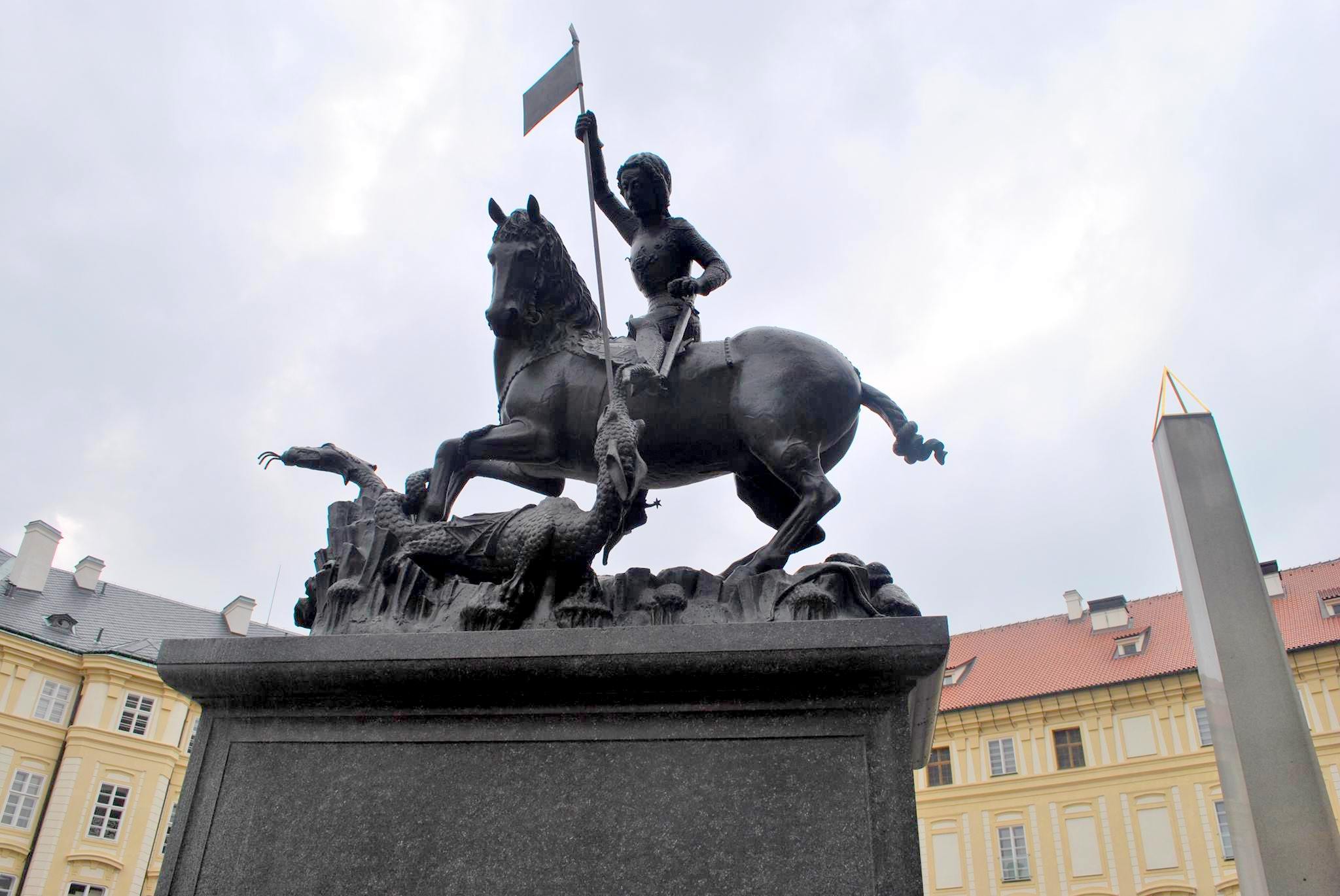 Szent György-szobor Prágában