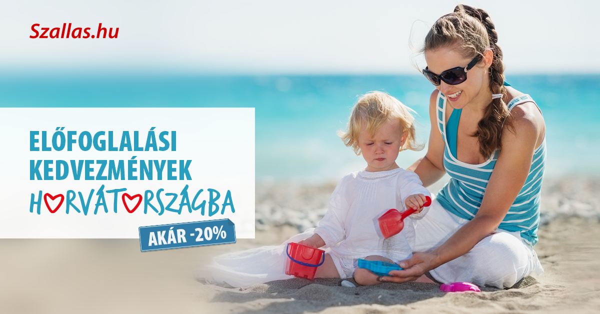 10 mesés szállás a horvát tengerparton - előfoglalási kedvezménnyel
