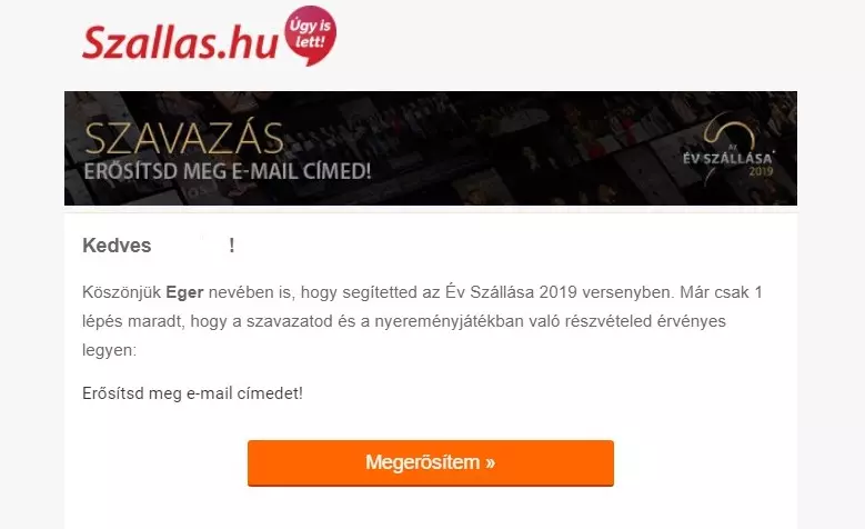 év szállása 2019