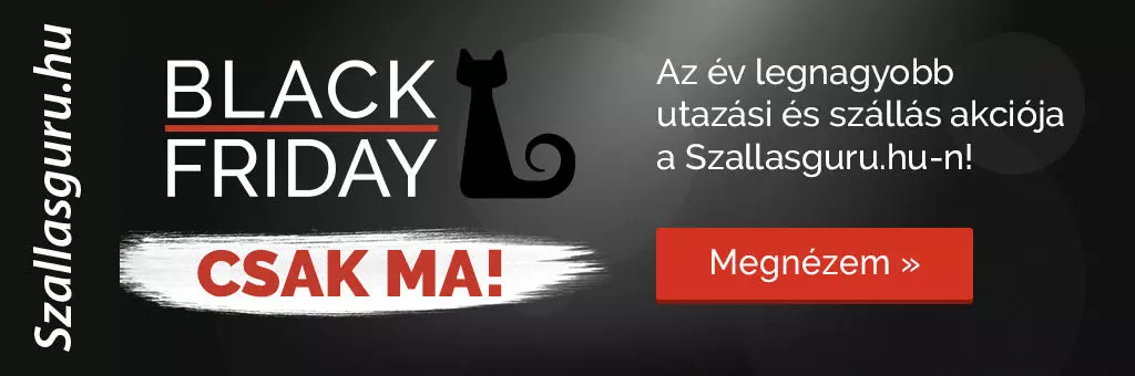 Itt a Black Friday 2019 a Szallasguru-n! 