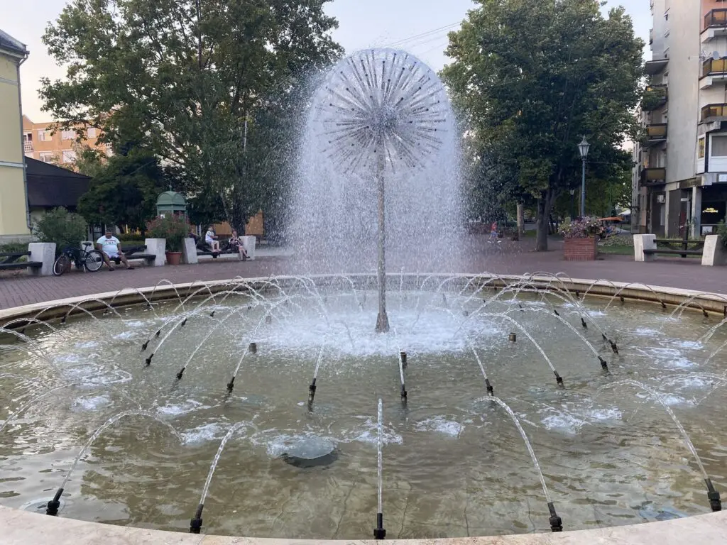 Hagymavirág szökőkút