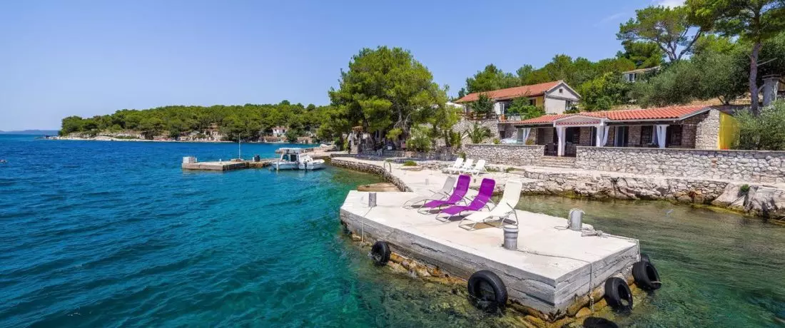 Robinzoni álomszállás közvetlen a tengerparton, Dugi Otok