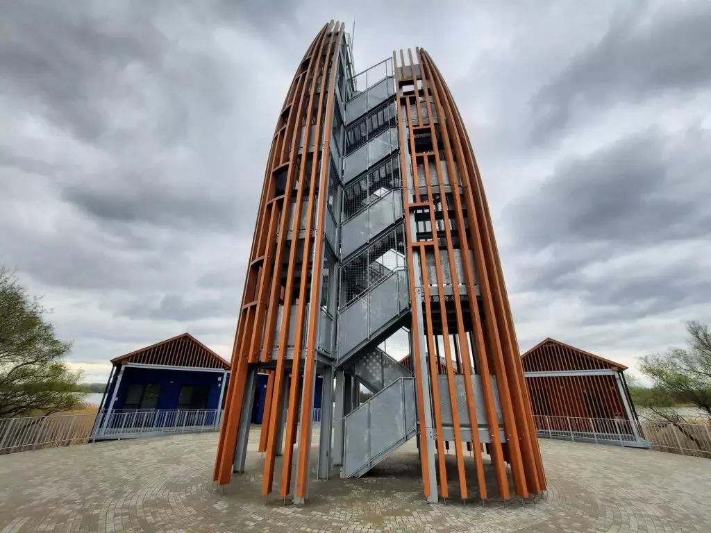 A panorámás Kiskörei kilátó a Tisza legújabb csodája