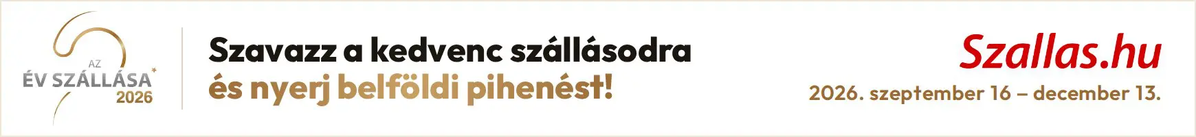 Szavazz a kedvenc szállásodra és nyerj belföldi pihenést! Időszak: 2026. szeptember 16. – december 13.
