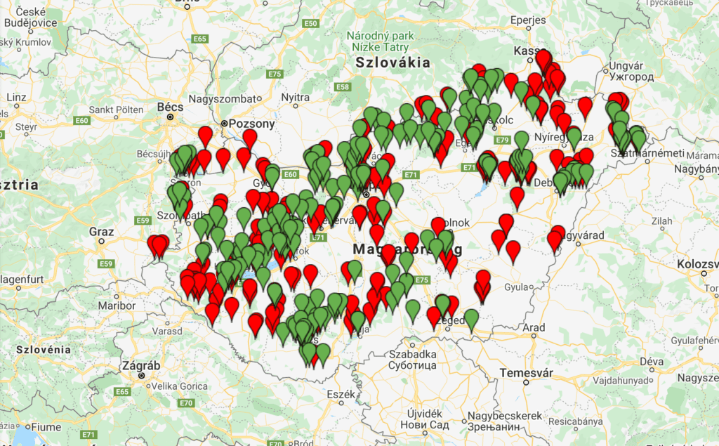 A Szallas.hu nagy magyarországi kilátó gyűjteménye térképekkel