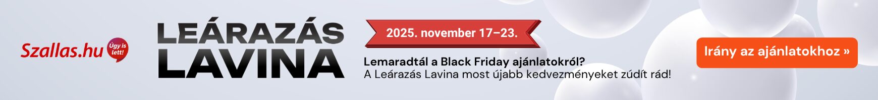 Itt a leárazás lavina, elképesztő szállás kedvezményekkel