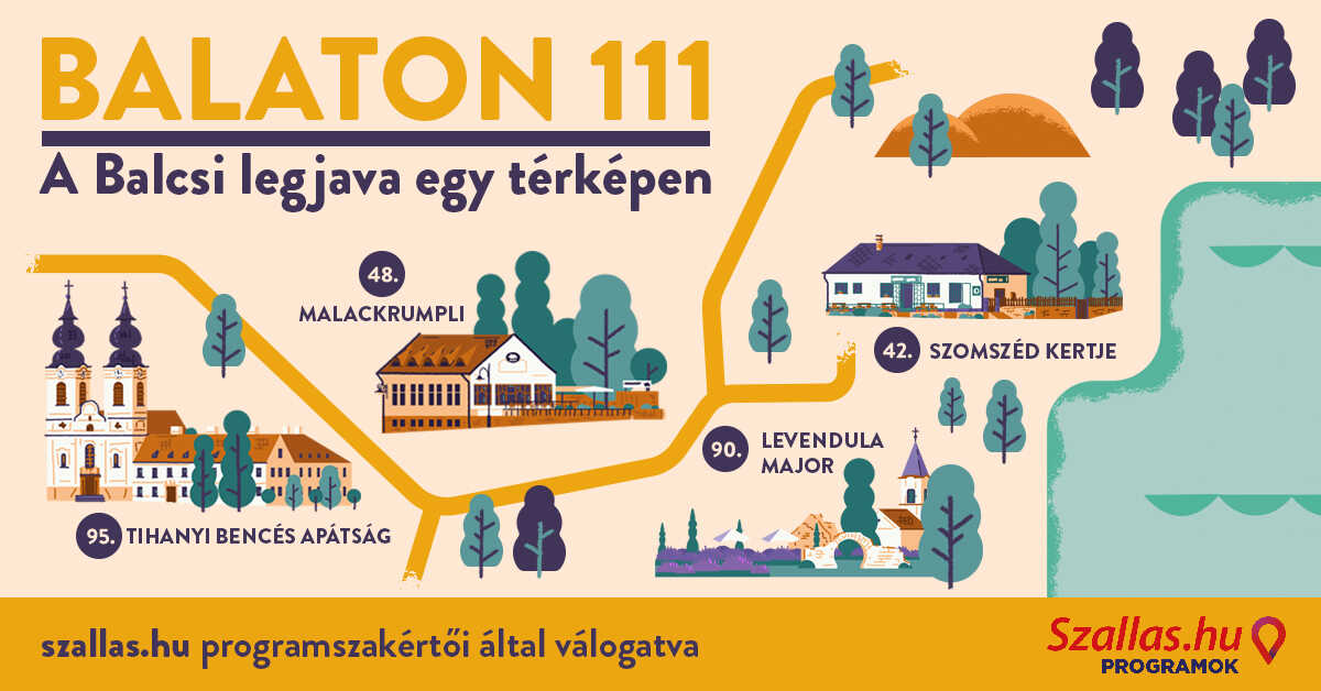 Balaton111 - online térkép balatoni programokkal