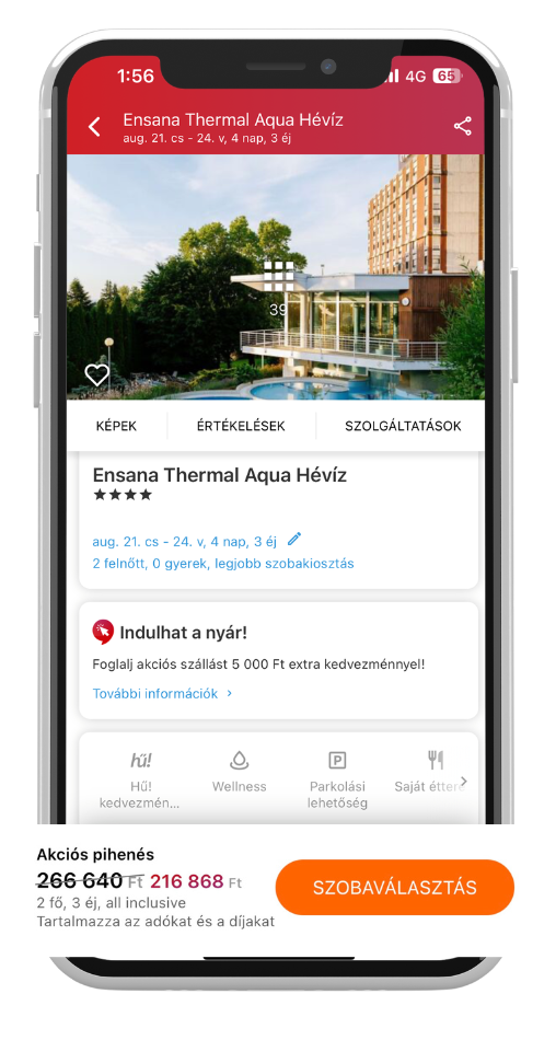Egyszerű és gyors szállásfoglalás- szallas.hu app