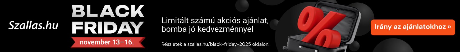 Black Friday a Szallas.hu-n