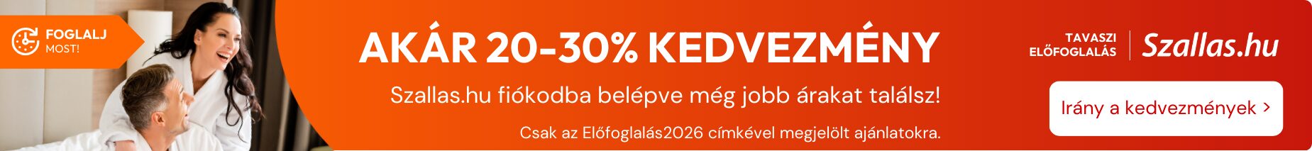tavaszi előfoglalási kedvezmények szállásokra